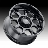 Ultra 124BM Commander Gloss Black Milled Custom Truck Wheels 4